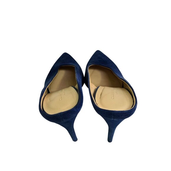 Club Monaco Roquetta Pump Mule Royal Blue Suede Size 39/8.5 - Picture 4 of 8
